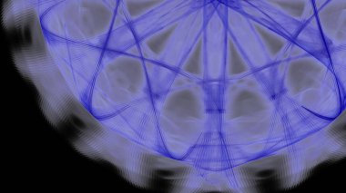 Fantezi kaotik renkli fraktal desen. Soyut Fraktal şekiller. 3D render resimde arka plan veya duvar kağıdı