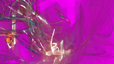 Fantezi kaotik renkli fraktal desen. Soyut Fraktal şekiller. 3D render resimde arka plan veya duvar kağıdı