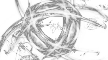 Fantezi kaotik renkli fraktal desen. Soyut Fraktal şekiller. 3D render resimde arka plan veya duvar kağıdı