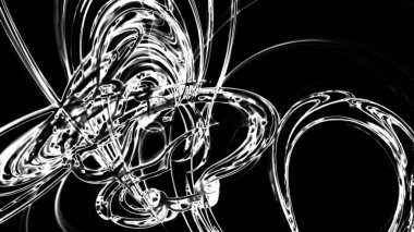 Fantezi kaotik renkli fraktal desen. Soyut Fraktal şekiller. 3D render resimde arka plan veya duvar kağıdı