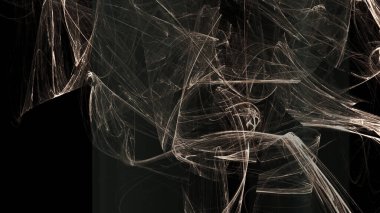 Fantezi kaotik renkli fraktal desen. Soyut Fraktal şekiller. 3D render resimde arka plan veya duvar kağıdı