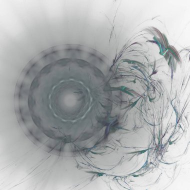 Fantezi kaotik renkli fraktal desen. Soyut Fraktal şekiller. 3D render resimde arka plan veya duvar kağıdı