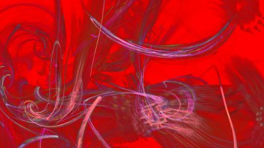 Fantezi kaotik renkli fraktal desen. Soyut Fraktal şekiller. 3D render resimde arka plan veya duvar kağıdı