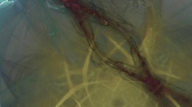 Fantezi kaotik renkli fraktal desen. Soyut Fraktal şekiller. 3D render resimde arka plan veya duvar kağıdı