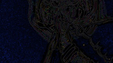 Fantezi kaotik renkli fraktal desen. Soyut Fraktal şekiller. 3D render resimde arka plan veya duvar kağıdı