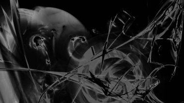 Fantezi kaotik renkli fraktal desen. Soyut Fraktal şekiller. 3D render resimde arka plan veya duvar kağıdı