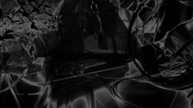 Fantezi kaotik renkli fraktal desen. Soyut Fraktal şekiller. 3D render resimde arka plan veya duvar kağıdı