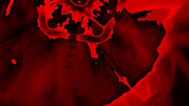 Fantezi kaotik renkli fraktal desen. Soyut Fraktal şekiller. 3D render resimde arka plan veya duvar kağıdı