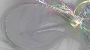 Fantezi kaotik renkli fraktal desen. Soyut Fraktal şekiller. 3D render resimde arka plan veya duvar kağıdı