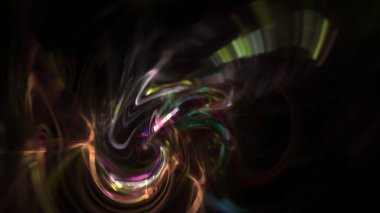 Fantezi kaotik renkli fraktal desen. Soyut Fraktal şekiller. 3D render resimde arka plan veya duvar kağıdı