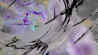 Fantezi kaotik renkli fraktal desen. Soyut Fraktal şekiller. 3D render resimde arka plan veya duvar kağıdı