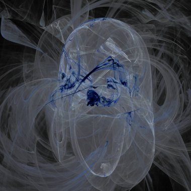 Fantezi kaotik renkli fraktal desen. Soyut Fraktal şekiller. 3D render resimde arka plan veya duvar kağıdı