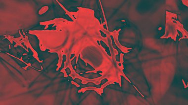 Fantezi kaotik renkli fraktal desen. Soyut Fraktal şekiller. 3D render resimde arka plan veya duvar kağıdı