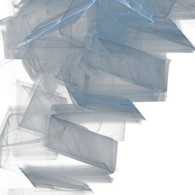 Fantezi kaotik renkli fraktal desen. Soyut Fraktal şekiller. 3D render resimde arka plan veya duvar kağıdı