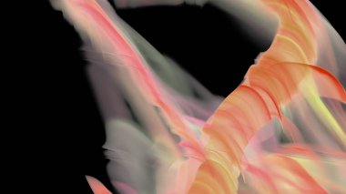 Fantezi kaotik renkli fraktal desen. Soyut Fraktal şekiller. 3D render resimde arka plan veya duvar kağıdı