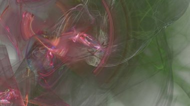 Fantezi kaotik renkli fraktal desen. Soyut Fraktal şekiller. 3D render resimde arka plan veya duvar kağıdı