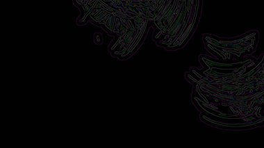 Fantezi kaotik renkli fraktal desen. Soyut Fraktal şekiller. 3D render resimde arka plan veya duvar kağıdı