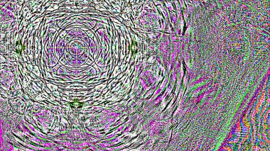 Fantezi kaotik renkli fraktal desen. Soyut Fraktal şekiller. 3D render resimde arka plan veya duvar kağıdı