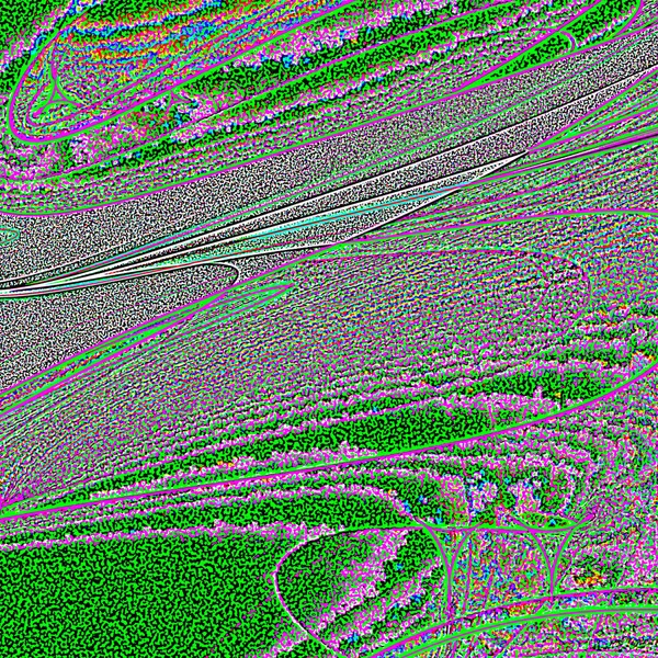 Fantasie chaotische kleurrijke fractale patroon. Abstracte fractale vormen. 3D rendering afbeelding achtergrond of behang — Stockfoto