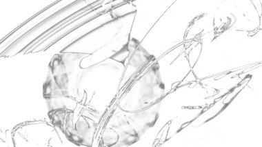 Fantezi kaotik renkli fraktal desen. Soyut Fraktal şekiller. 3D render resimde arka plan veya duvar kağıdı