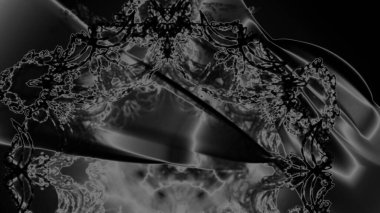 Fantezi kaotik renkli fraktal desen. Soyut Fraktal şekiller. 3D render resimde arka plan veya duvar kağıdı