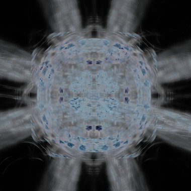 Fantezi kaotik renkli fraktal desen. Soyut Fraktal şekiller. 3D render resimde arka plan veya duvar kağıdı