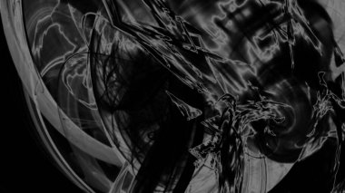 Fantezi kaotik renkli fraktal desen. Soyut Fraktal şekiller. 3D render resimde arka plan veya duvar kağıdı