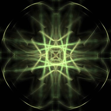 Fantezi kaotik renkli fraktal desen. Soyut Fraktal şekiller. 3D render resimde arka plan veya duvar kağıdı