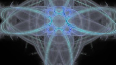 Fantezi kaotik renkli fraktal desen. Soyut Fraktal şekiller. 3D render resimde arka plan veya duvar kağıdı