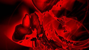 Fantezi kaotik renkli fraktal desen. Soyut Fraktal şekiller. 3D render resimde arka plan veya duvar kağıdı