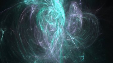 Fantezi kaotik renkli fraktal desen. Soyut Fraktal şekiller. 3D render resimde arka plan veya duvar kağıdı