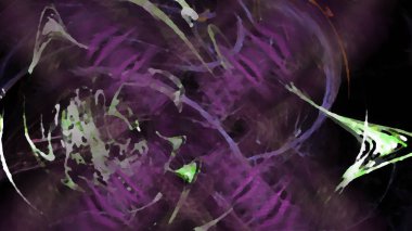 Fantezi kaotik renkli fraktal desen. Soyut Fraktal şekiller. 3D render resimde arka plan veya duvar kağıdı