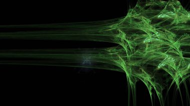 Fantezi kaotik renkli fraktal desen. Soyut Fraktal şekiller. 3D render resimde arka plan veya duvar kağıdı