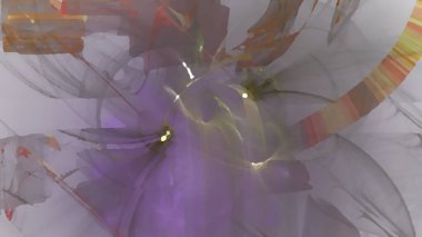 Fantezi kaotik renkli fraktal desen. Soyut Fraktal şekiller. 3D render resimde arka plan veya duvar kağıdı