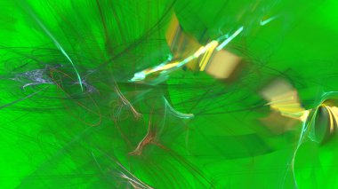 Fantezi kaotik renkli fraktal desen. Soyut Fraktal şekiller. 3D render resimde arka plan veya duvar kağıdı