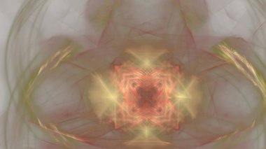 Fantezi kaotik renkli fraktal desen. Soyut Fraktal şekiller. 3D render resimde arka plan veya duvar kağıdı