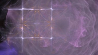 Fantezi kaotik renkli fraktal desen. Soyut Fraktal şekiller. 3D render resimde arka plan veya duvar kağıdı