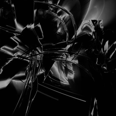 Fantezi kaotik renkli fraktal desen. Soyut Fraktal şekiller. 3D render resimde arka plan veya duvar kağıdı