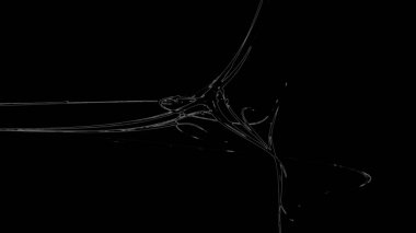 Fantezi kaotik renkli fraktal desen. Soyut Fraktal şekiller. 3D render resimde arka plan veya duvar kağıdı