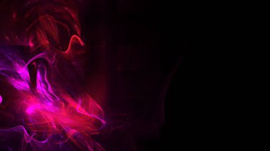 Fantezi kaotik renkli fraktal desen. Soyut Fraktal şekiller. 3D render resimde arka plan veya duvar kağıdı