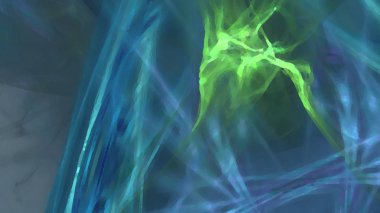 Fantezi kaotik renkli fraktal desen. Soyut Fraktal şekiller. 3D render resimde arka plan veya duvar kağıdı