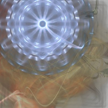 Fantezi kaotik renkli fraktal desen. Soyut Fraktal şekiller. 3D render resimde arka plan veya duvar kağıdı