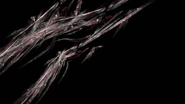 Fantezi kaotik renkli fraktal desen. Soyut Fraktal şekiller. 3D render resimde arka plan veya duvar kağıdı