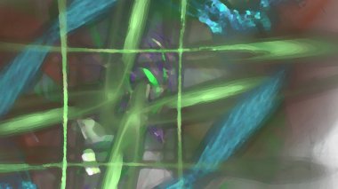 Fantezi kaotik renkli fraktal desen. Soyut Fraktal şekiller. 3D render resimde arka plan veya duvar kağıdı