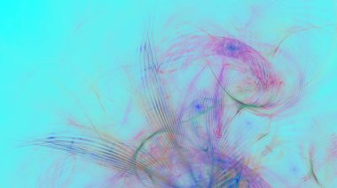 Fantezi kaotik renkli fraktal desen. Soyut Fraktal şekiller. 3D render resimde arka plan veya duvar kağıdı