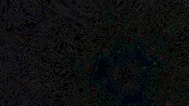 Fantezi kaotik renkli fraktal desen. Soyut Fraktal şekiller. 3D render resimde arka plan veya duvar kağıdı