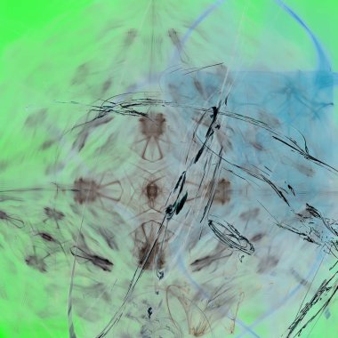 Fantezi kaotik renkli fraktal desen. Soyut Fraktal şekiller. 3D render resimde arka plan veya duvar kağıdı