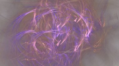 Fantezi kaotik renkli fraktal desen. Soyut Fraktal şekiller. 3D render resimde arka plan veya duvar kağıdı