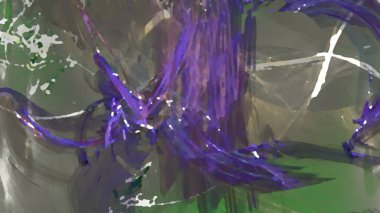 Fantezi kaotik renkli fraktal desen. Soyut Fraktal şekiller. 3D render resimde arka plan veya duvar kağıdı