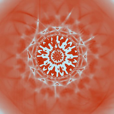 Fantezi kaotik renkli fraktal desen. Soyut Fraktal şekiller. 3D render resimde arka plan veya duvar kağıdı